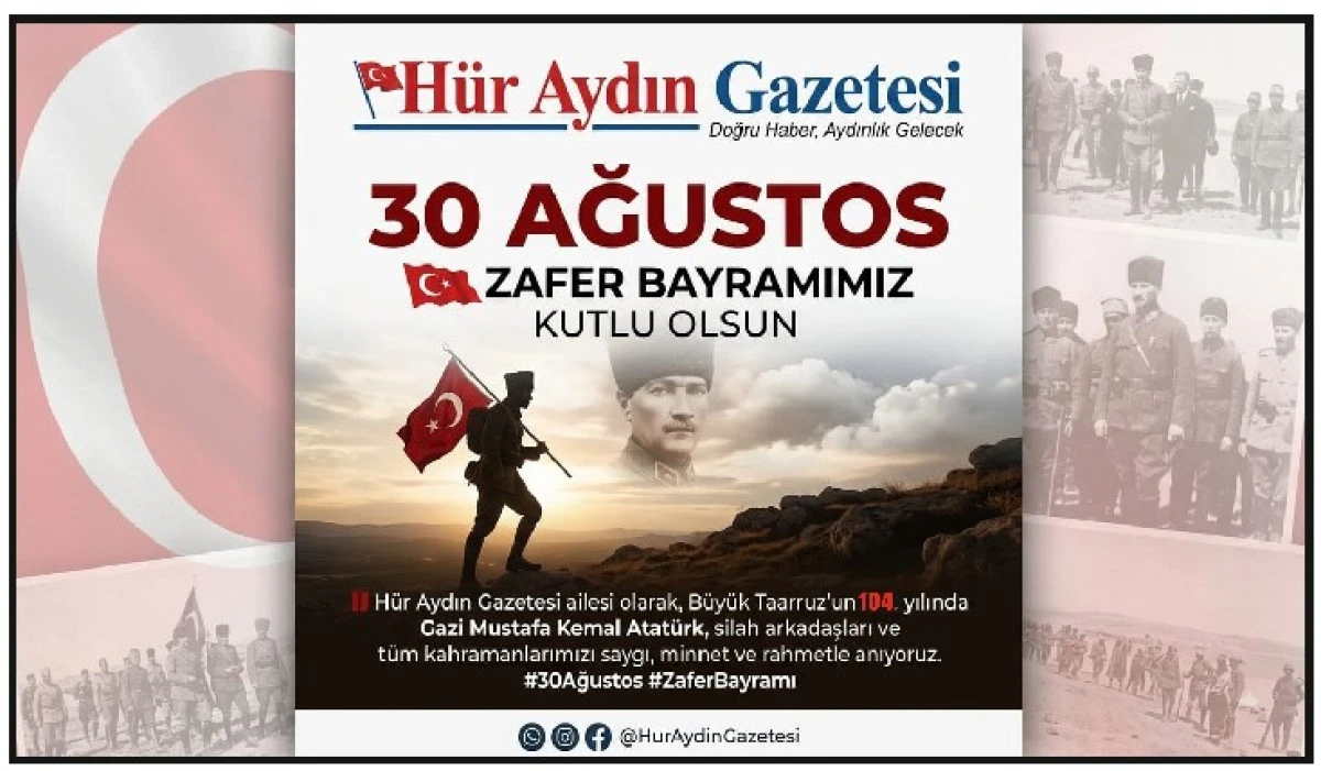 30.Ağustos Zafer Bayramı Kutlama Mesajları