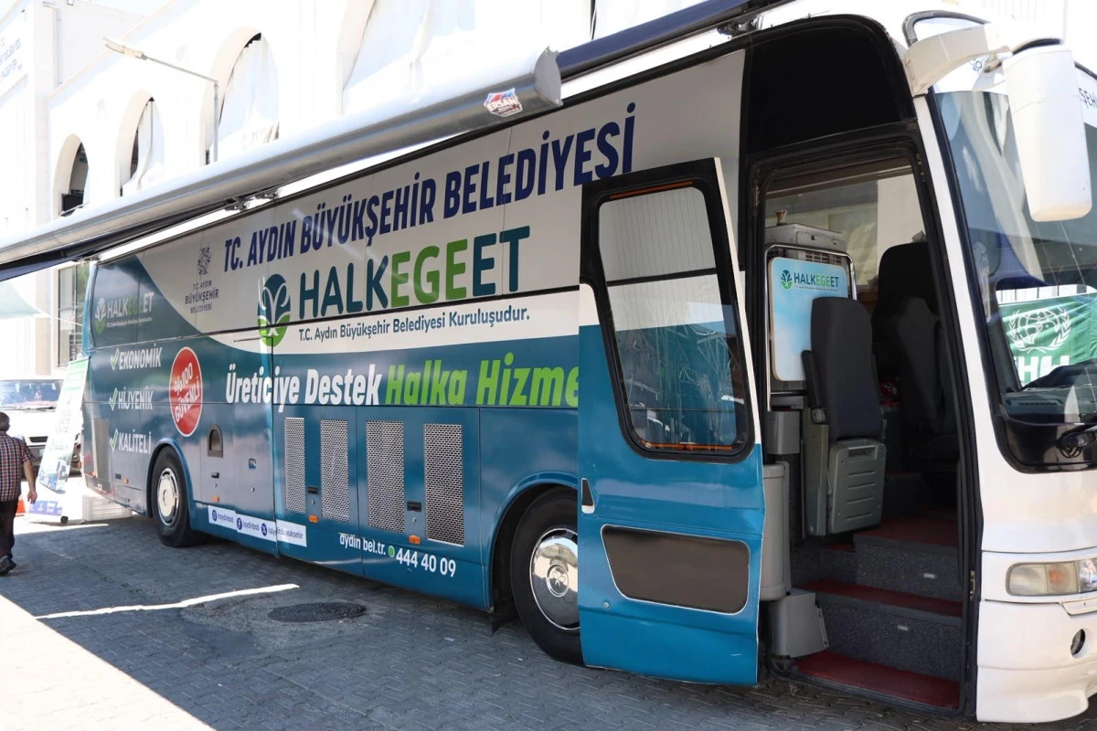 AYDIN B&Uuml;Y&Uuml;KŞEHİR BELEDİYESİ MOBİL HALK EGE ET'E BUHARKENT&rsquo;TE YOĞUN İLGİ