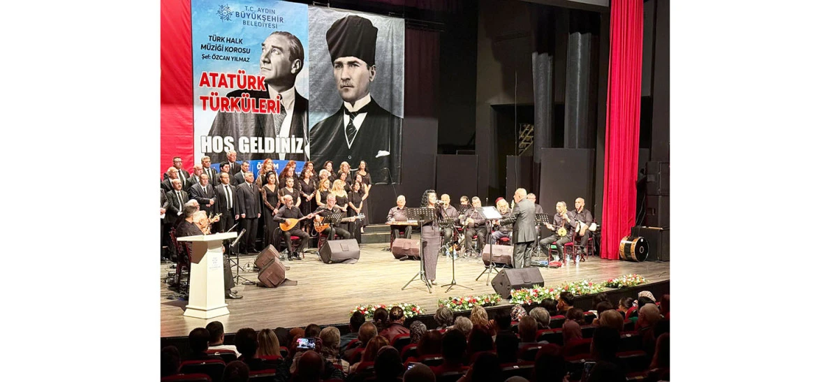 AYDIN BÜYÜKŞEHİR BELEDİYESİ, ULU ÖNDER GAZİ MUSTAFA KEMAL ATATÜRK’Ü TÜRKÜLERLE ANDI