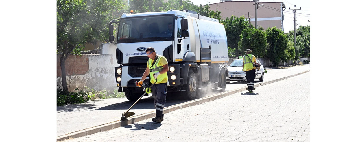 AYDIN BÜYÜKŞEHİR BELEDİYESİ'NDEN UMURLU’DA TEMİZLİK SEFERBERLİĞİ