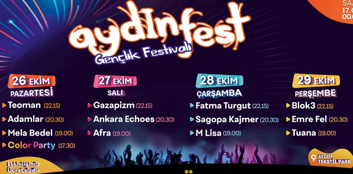 AYDINFEST İ&Ccedil;İN GERİ SAYIM BAŞLADI: BAŞKAN &Ccedil;ER&Ccedil;İOĞLU T&Uuml;M VATANDAŞLARI FESTİVALE DAVET ETTİ