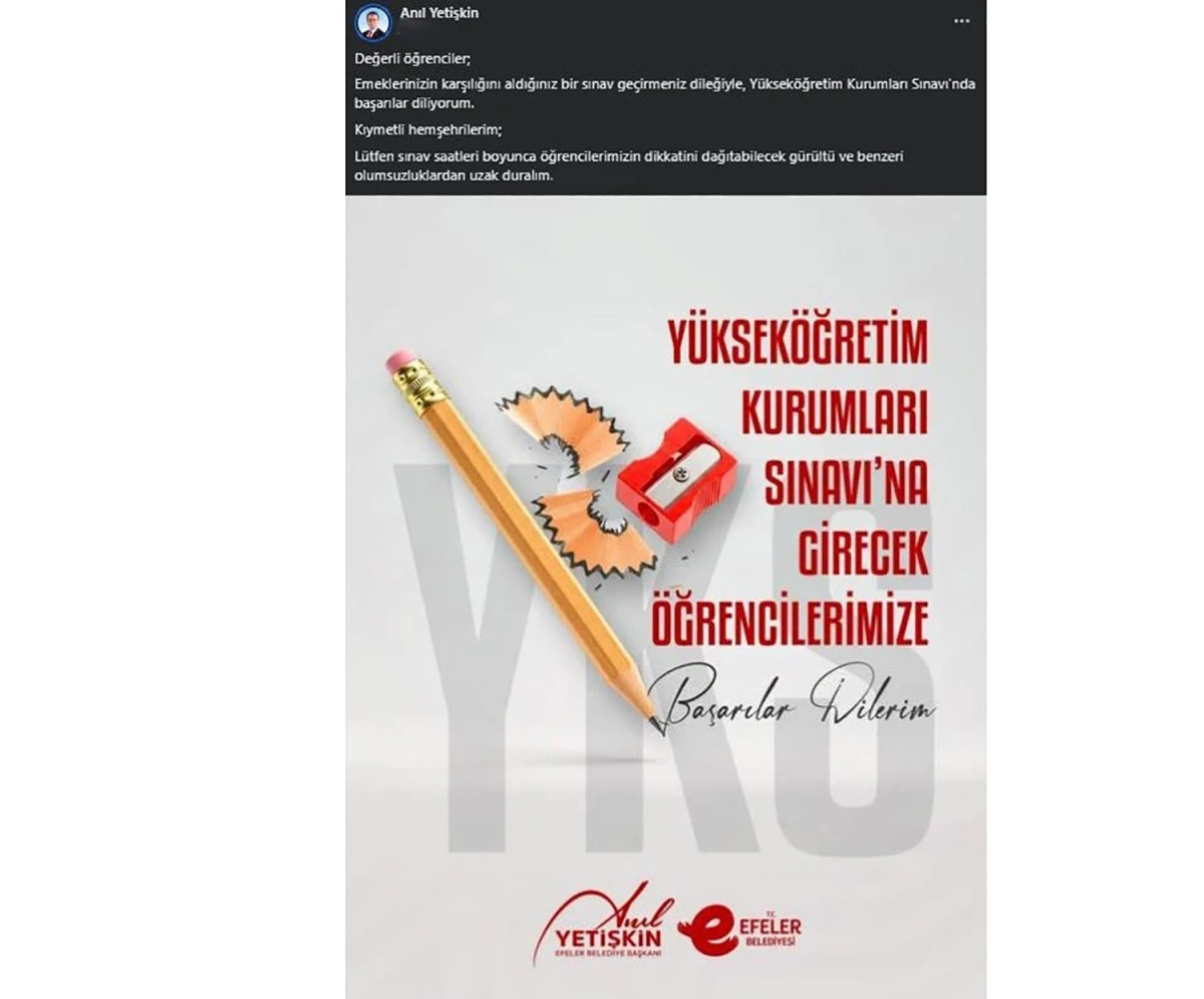 BAŞKAN ANIL YETİŞKİN DUYURDU: YKS DOLASIYLA &Ccedil;&Ouml;P TOPLAMA SAATLERİ DEĞİŞTİ