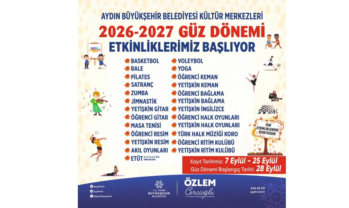 BAŞKAN &Ccedil;ER&Ccedil;İOĞLU AYDINLILARI SPOR, SANAT VE EĞİTİMLE BULUŞTURUYOR