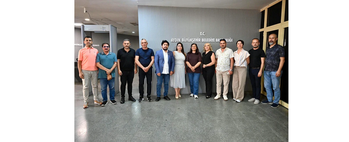 BAŞKAN ÇERÇİOĞLU’NA AYDIN BÜYÜKŞEHİR GAZETECİLER CEMİYETİ'NDEN ZİYARET
