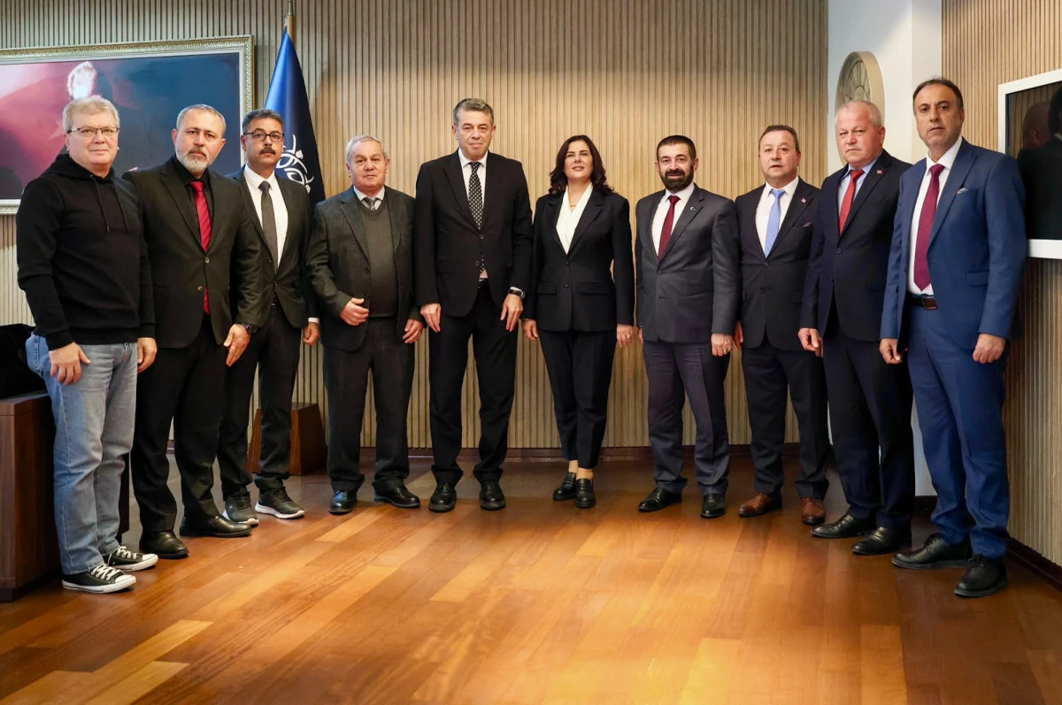 BAŞKAN &Ccedil;ER&Ccedil;İOĞLU'NA AYDIN ESNAF VE SANATKARLAR ODALARI BİRLİĞİ&rsquo;NDEN ZİYARET