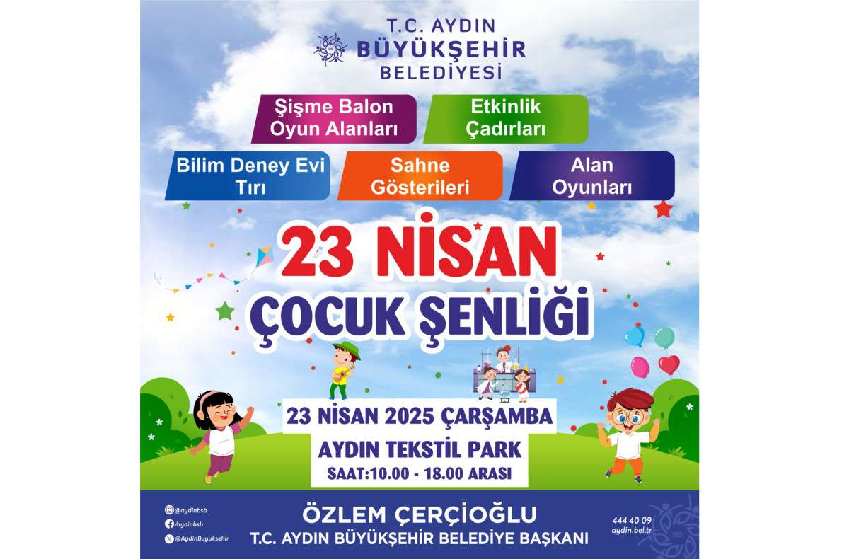 BAŞKAN ÇERÇİOĞLU’NDAN ÇOCUKLARA 23 NİSAN HEDİYESİ