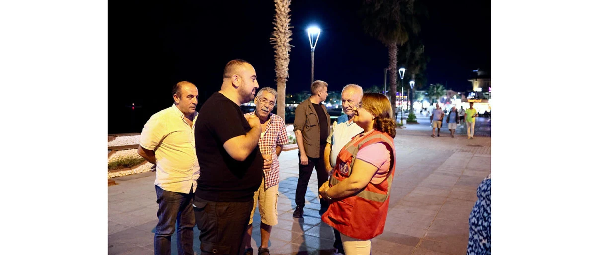 BAŞKAN GENÇAY GECE SAHADA: “DAHA TEMİZ, DAHA DÜZENLİ BİR DİDİM İÇİN ÇALIŞIYORUZ”