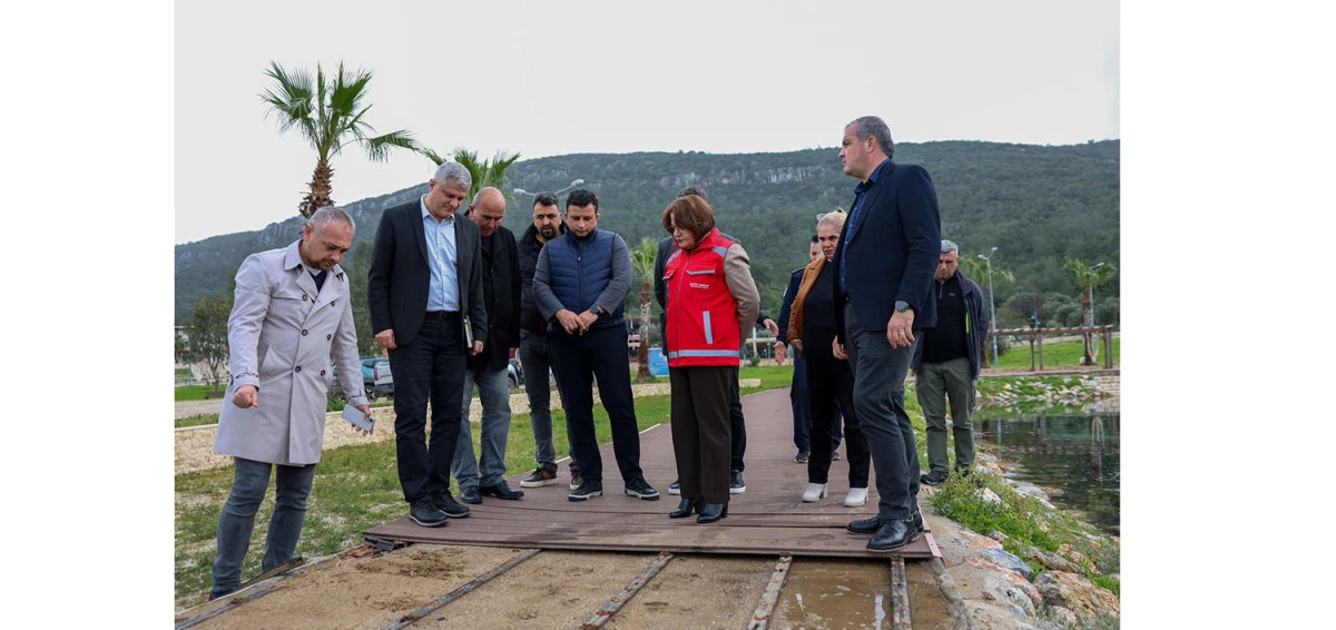 BAŞKAN HATİCE GEN&Ccedil;AY SAHADA İNCELEMELERDE BULUNDU
