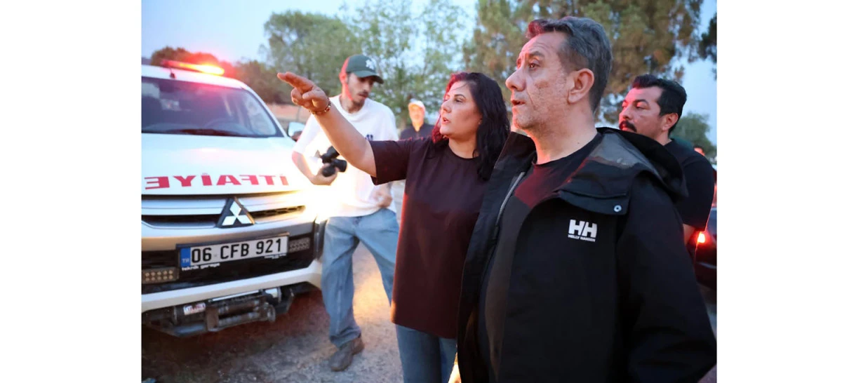 BAŞKAN YETİŞKİN YANGIN BÖLGESİNDE: "TÜM İMKANLARIMIZLA SAHADAYIZ"