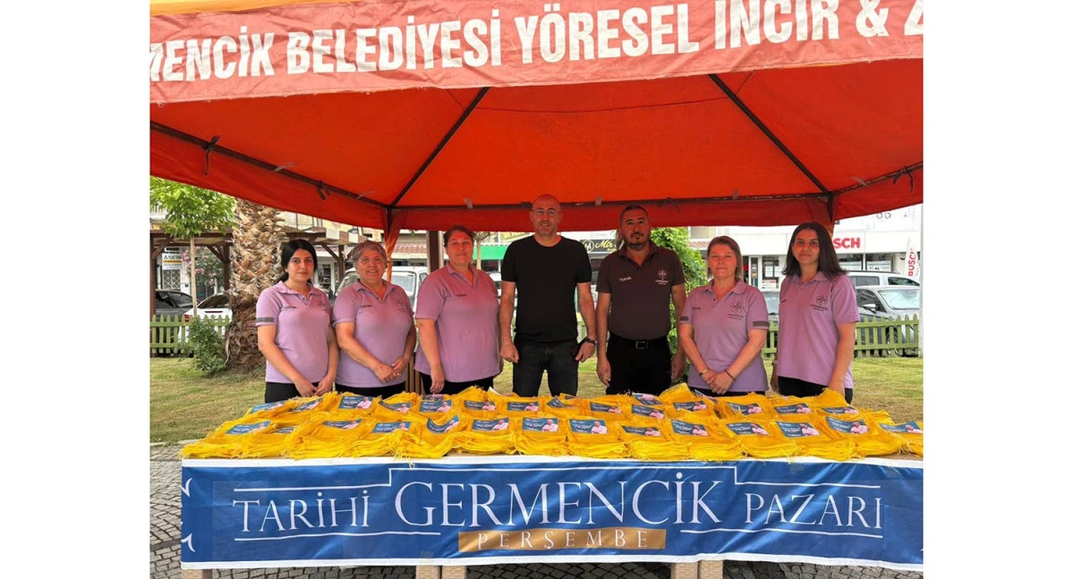 BAŞKAN ZENCİRCİ İNCİR &Uuml;RETİCİLERİNE İĞLEK TORBASI DAĞITTI