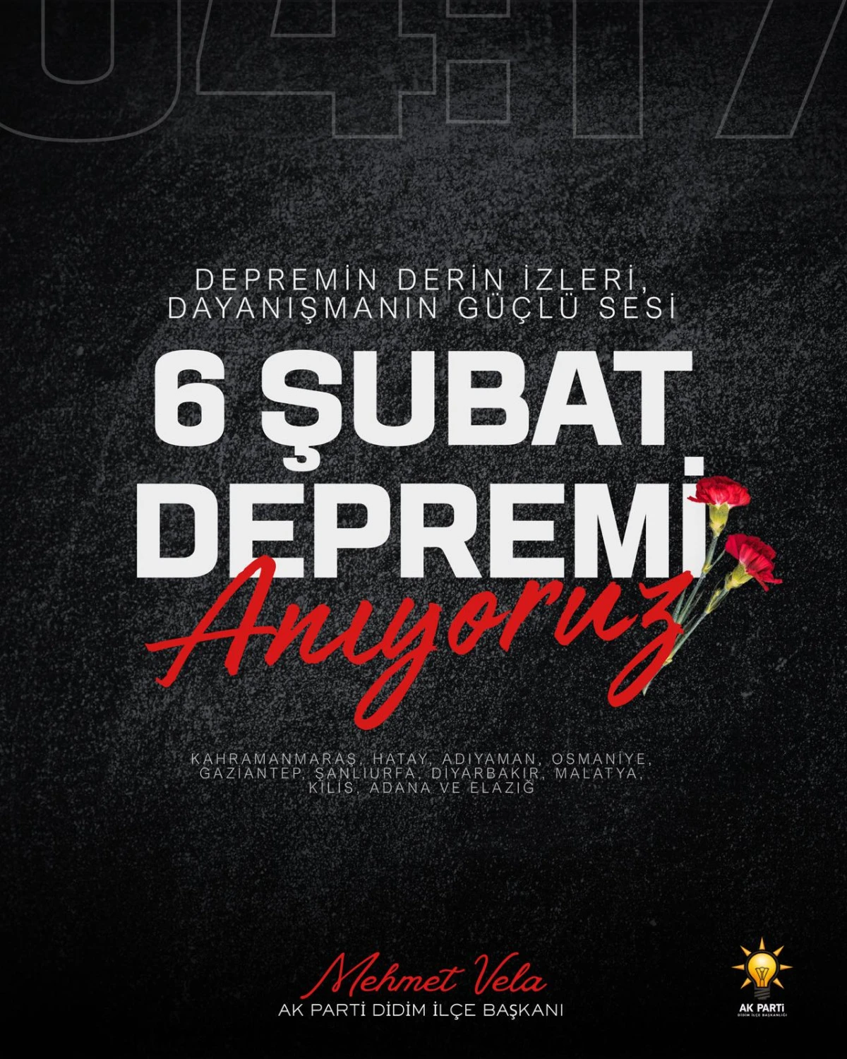 DİDİM AK PARTİ&rsquo;DEN 6 ŞUBAT A&Ccedil;IKLAMASI