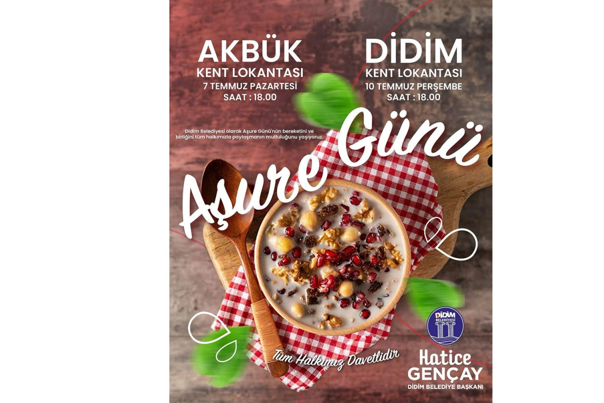 DİDİM BELEDİYESİ AŞURE GÜNÜ 8 TEMMUZ'A ALINDI