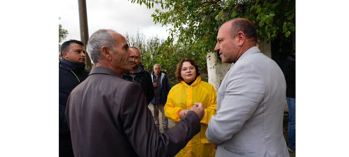 DİDİM BELEDİYESİ EKİPLERİNDEN YAĞIŞ SONRASI ANINDA MÜDAHALE