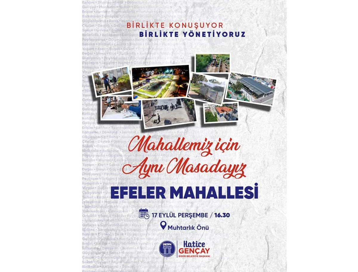 DİDİM BELEDİYESİ, &ldquo;MAHALLEMİZ İ&Ccedil;İN AYNI MASADAYIZ&rdquo;  BULUŞMALARIYLA MAHALLE SAKİNLERİYLE BİR ARAYA GELİYOR