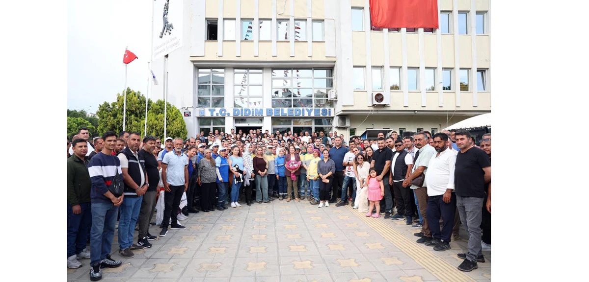 DİDİM BELEDİYESİ&rsquo;NDE PERSONELLE BAYRAMLAŞMA GER&Ccedil;EKLEŞTİRİLDİ