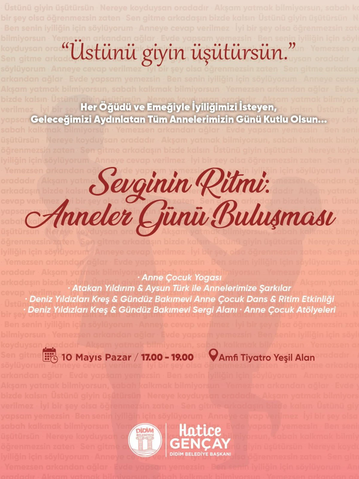DİDİM BELEDİYESİ&rsquo;NDEN ANNELER G&Uuml;N&Uuml;NE &Ouml;ZEL ETKİNLİK