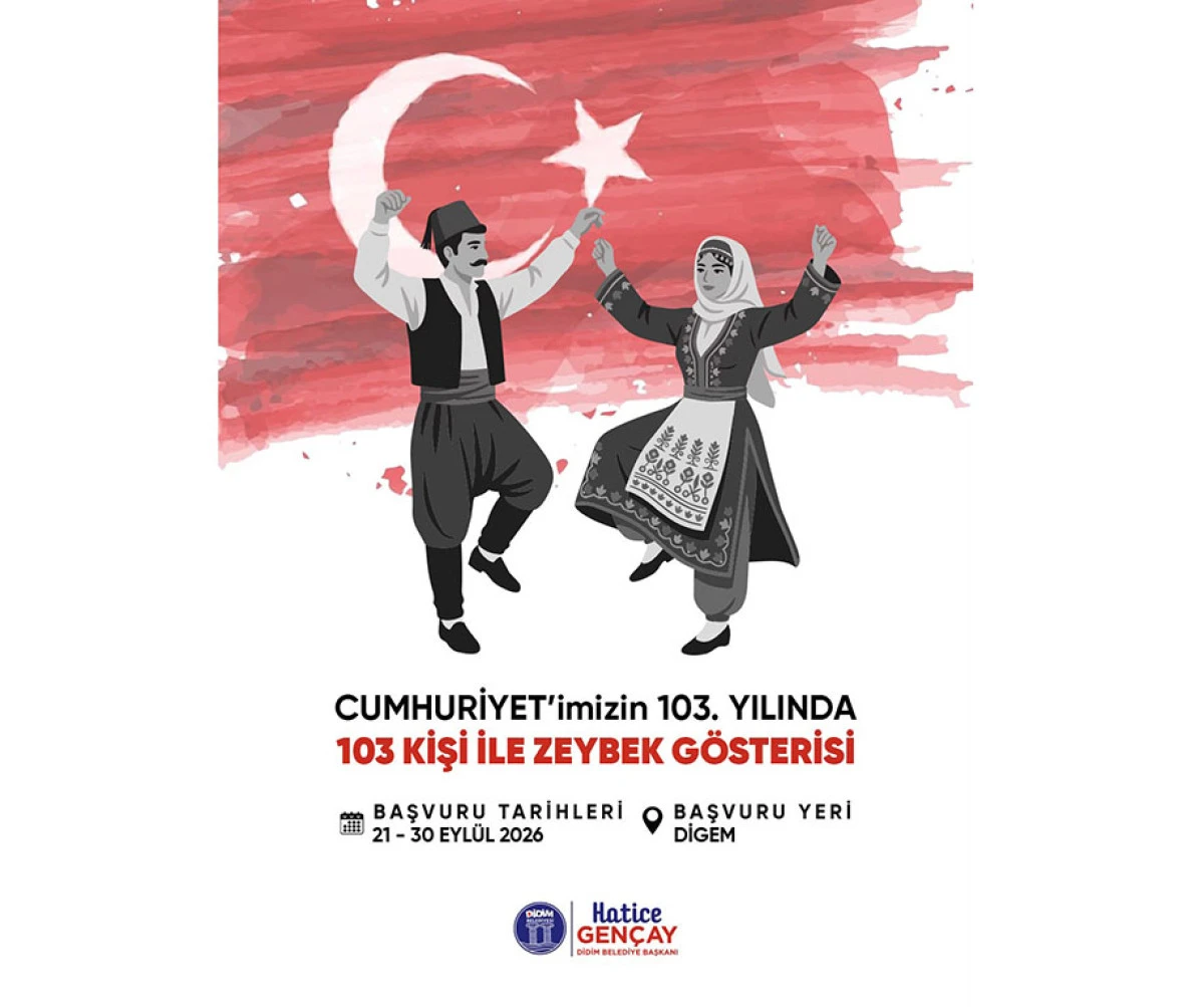 DİDİM BELEDİYESİ&rsquo;NDEN CUMHURİYET&rsquo;İN 103. YILINA &Ouml;ZEL ZEYBEK G&Ouml;STERİSİ
