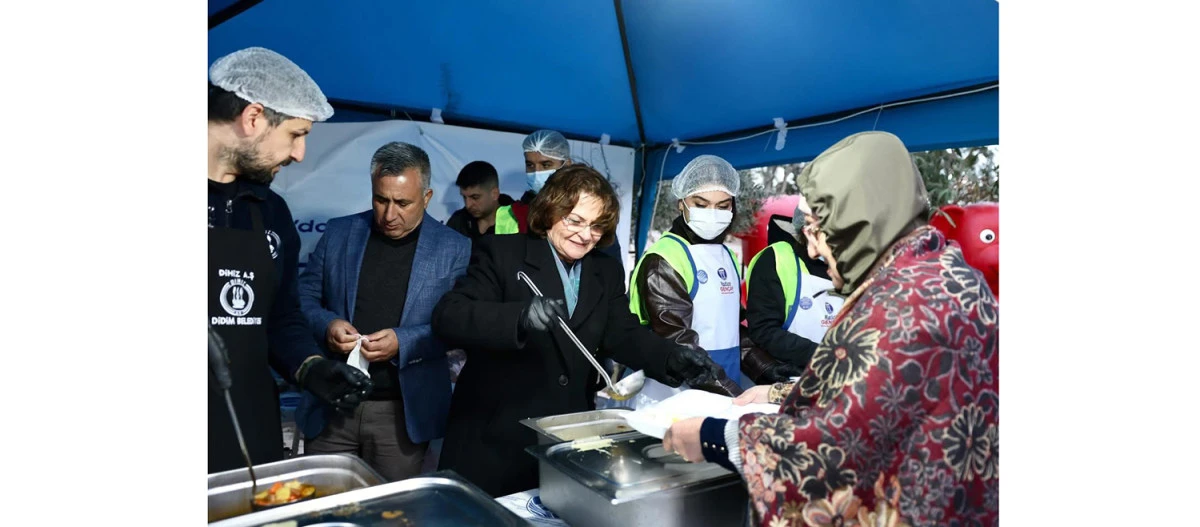 DİDİM BELEDİYESİ&rsquo;NDEN FEVZİPAŞA&rsquo;DA DAYANIŞMA SOFRASI