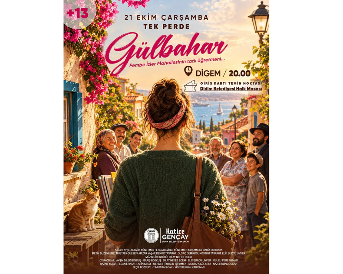 DİDİM BELEDİYESİ&rsquo;NDEN SANATSEVERLERE &ldquo;G&Uuml;LBAHAR&rdquo; TİYATRO DAVETİ