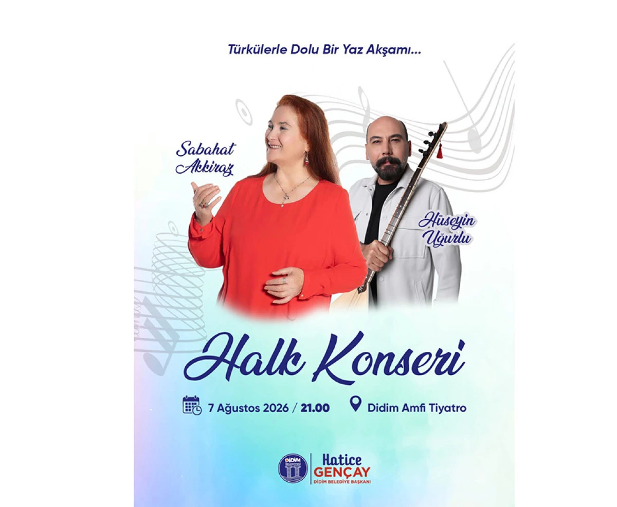 DİDİM BELEDİYESİ'NDEN T&Uuml;RK&Uuml; DOLU BİR YAZ AKŞAMI