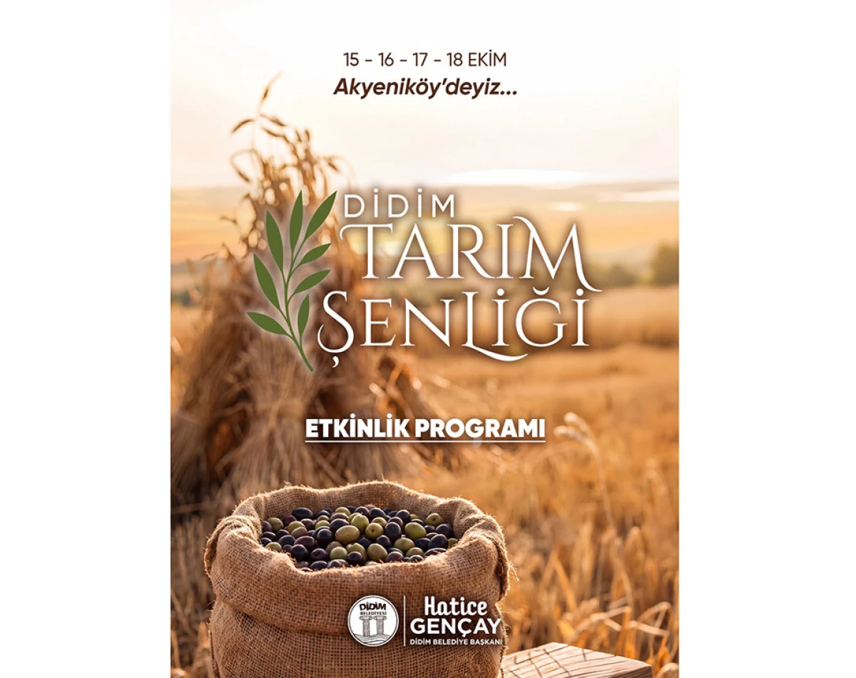 DİDİM TARIM ŞENLİĞİ BAŞLIYOR