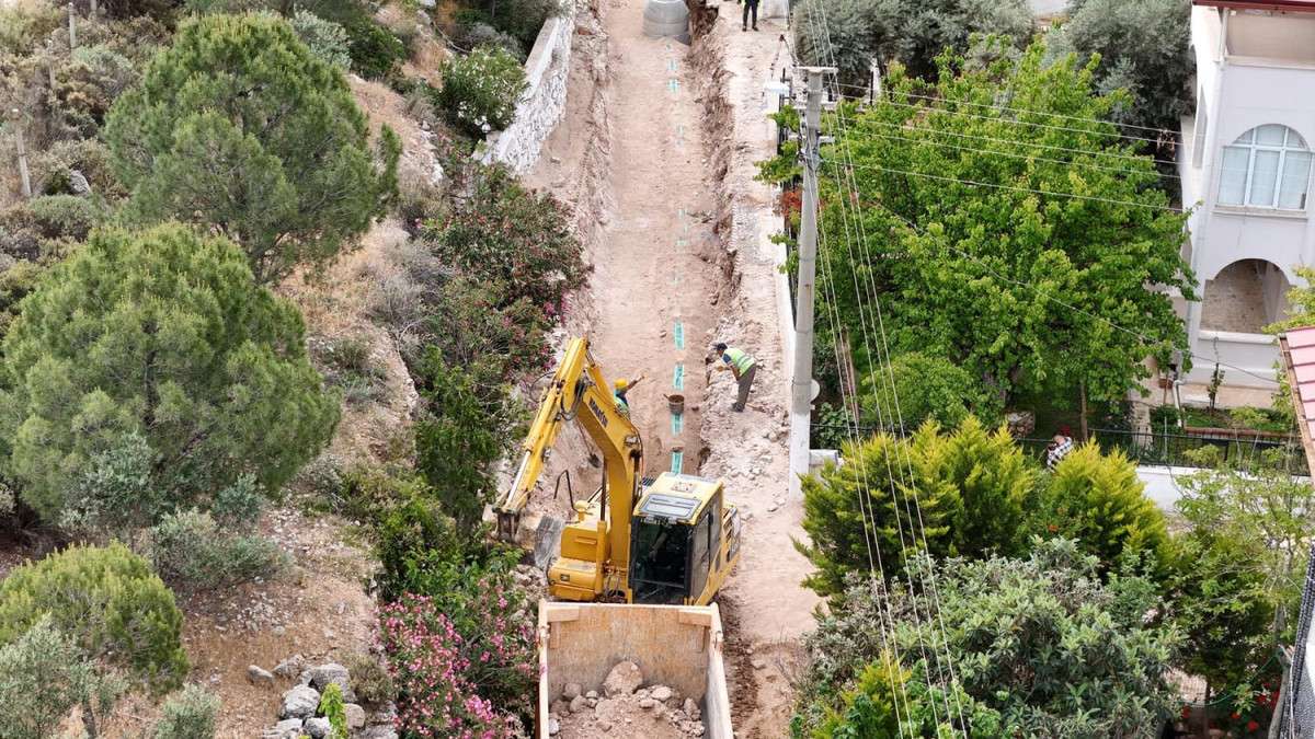 DİDİM’DE ALTYAPI ÇALIŞMALARI SON SÜRAT DEVAM EDİYOR