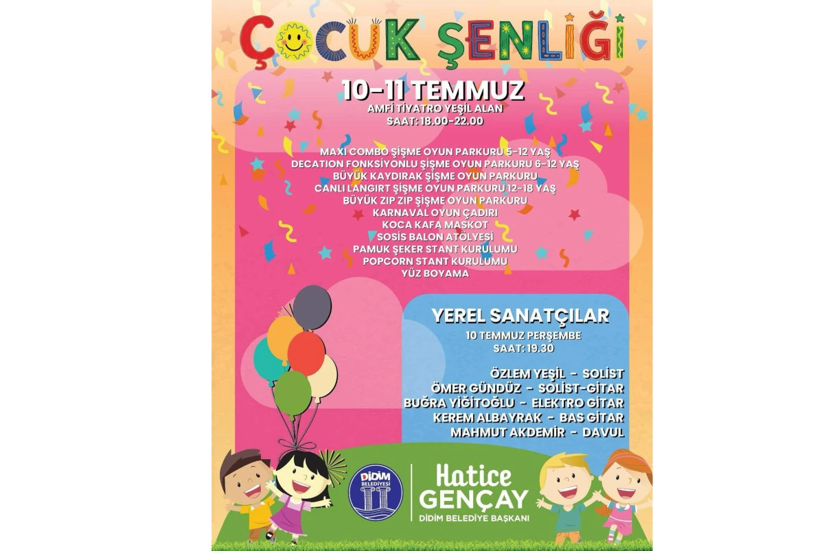 DİDİM’DE ÇOCUK ŞENLİĞİ BAŞLIYOR