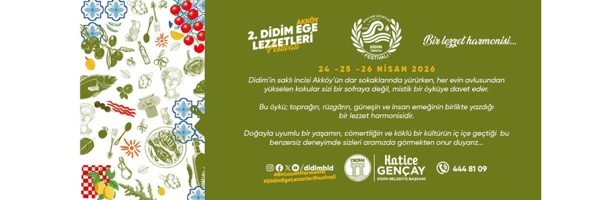 DİDİM&rsquo;DE EGE LEZZETLERİ FESTİVALİ İ&Ccedil;İN GERİ SAYIM BAŞLADI