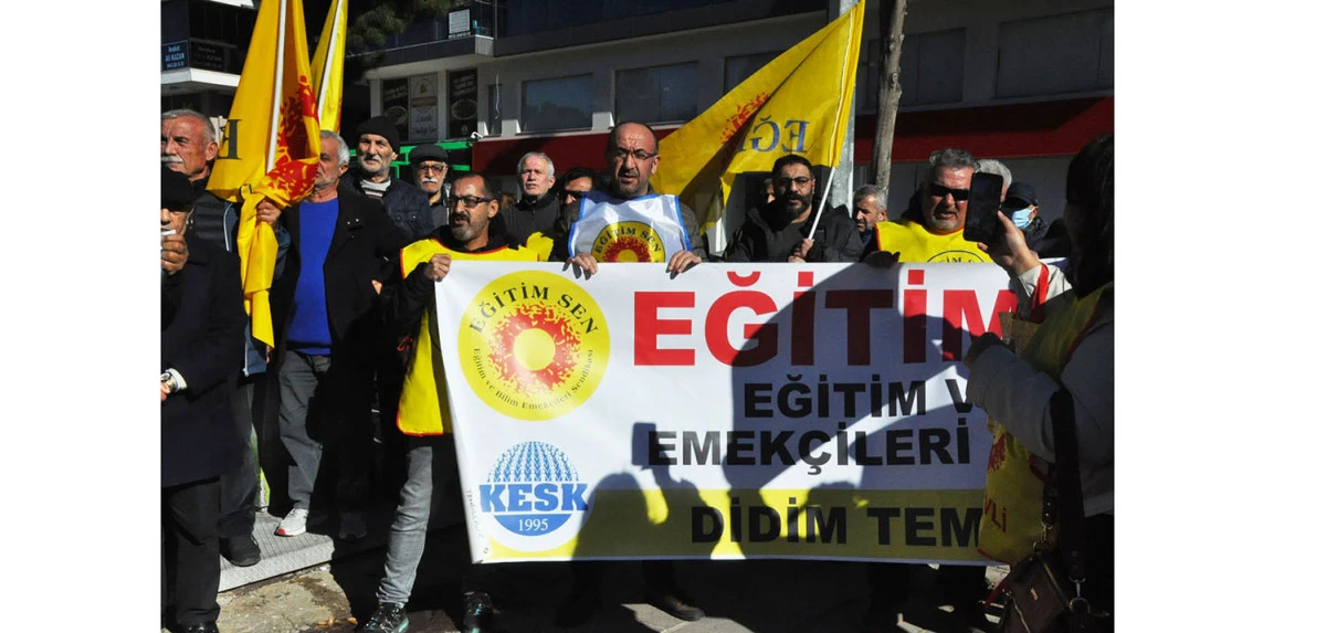 DİDİMDE EMEKLİLER ve &Ccedil;ALIŞANLAR SESLERİNİ Y&Uuml;KSELTEREK HAKETTİKLERİ &Uuml;CRETİ İSTEDİ
