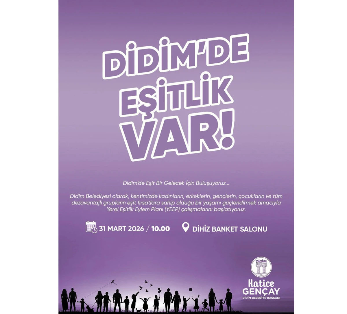 DİDİM&rsquo;DE EŞİTLİK VAR, DİDİM BELEDİYESİ YEREL EŞİTLİK EYLEM PLANI (YEEP) &Ccedil;ALIŞTAYI D&Uuml;ZENLİYOR