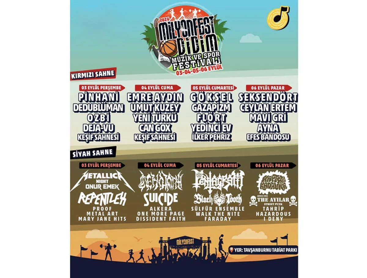 DİDİM&rsquo;DE MİLYONFEST HEYECANI BAŞLIYOR DİDİM&rsquo;DE TEMPO Y&Uuml;KSELİYOR