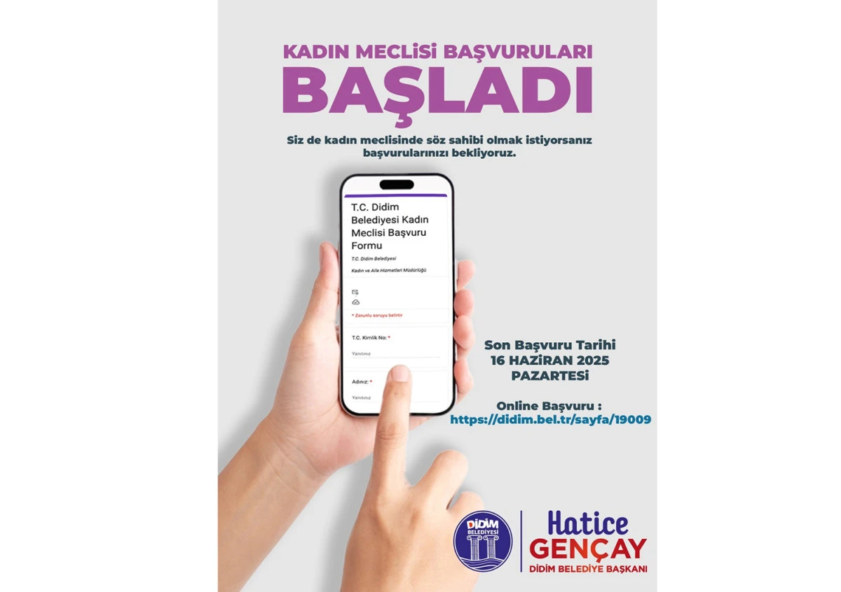 DİDİM’DE SÖZ KADINLARDA!  “KADIN MECLİSİ BAŞVURULARI BAŞLADI”