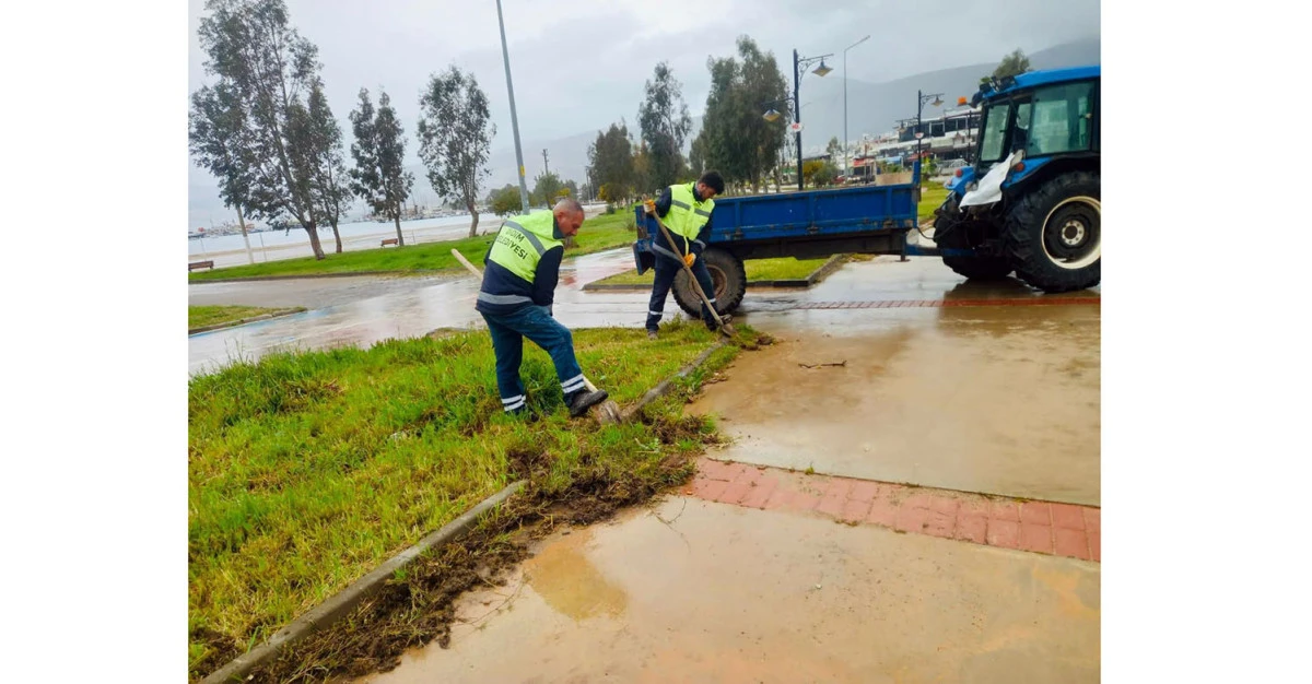 DİDİM&rsquo;DE TEMİZLİK VE D&Uuml;ZENLEME &Ccedil;ALIŞMALARI S&Uuml;R&Uuml;YOR