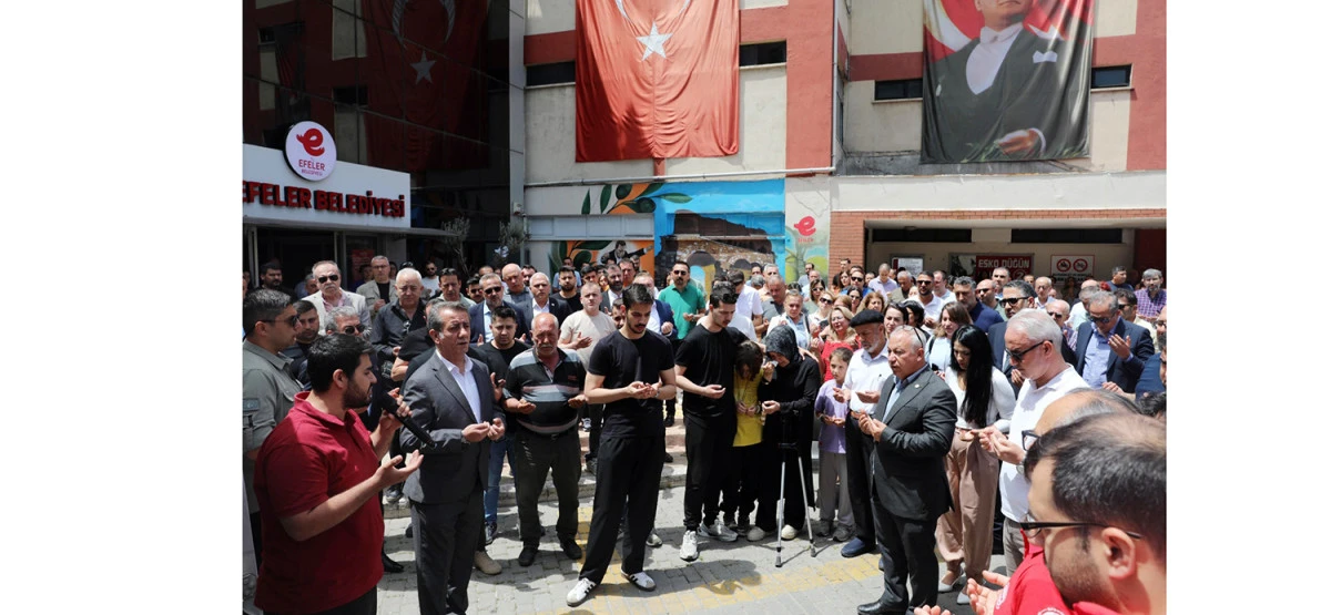 EFELER BELEDİYESİ’NDE HÜZÜN: ADEM ÖZDEMİR DUALARLA UĞURLANDI