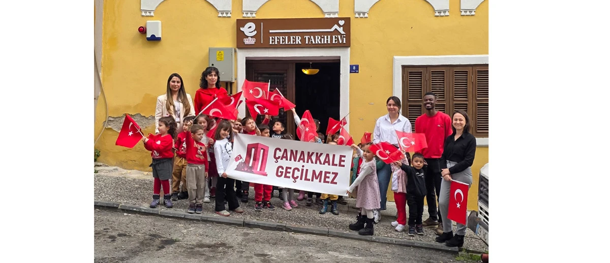 EFELER BELEDİYESİ&rsquo;NİN TARİHİ MEK&Acirc;NLARI &Ccedil;ANAKKALE ZAFERİ&rsquo;NİN YIL D&Ouml;N&Uuml;M&Uuml;NDE MİNİKLERİ AĞIRLADI