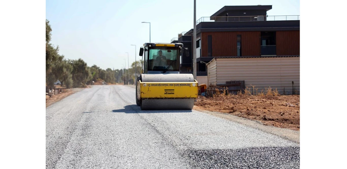EFELER&rsquo;DE YOL YENİLEME &Ccedil;ALIŞMALARI S&Uuml;R&Uuml;YOR