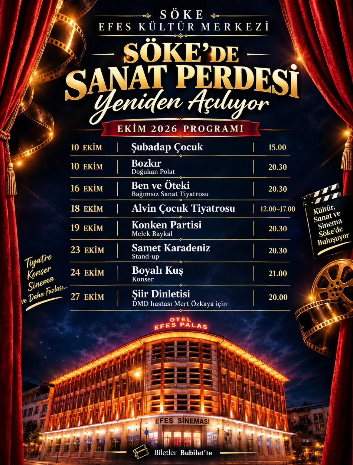 EFES K&Uuml;LT&Uuml;R MERKEZİ&rsquo;NDE SANATIN PERDESİ A&Ccedil;ILIYOR