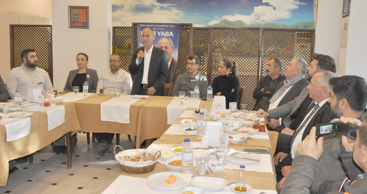 Esnaf Odası Başkan Adayı Yaba, " Esnaf Odaya Değil, Oda esnafa Hizmet Edecek&rdquo;
