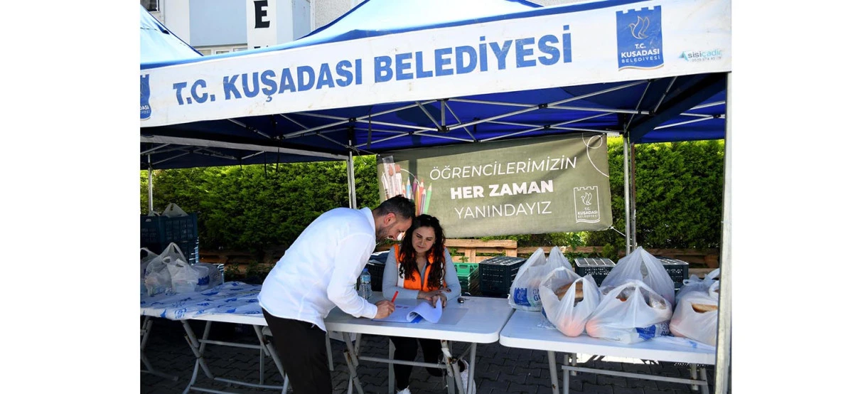 KUŞADALI &Ccedil;OCUKLAR BESLENME &Ccedil;ANTASI DESTEĞİ İLE OKULA MUTLU BAŞLIYOR