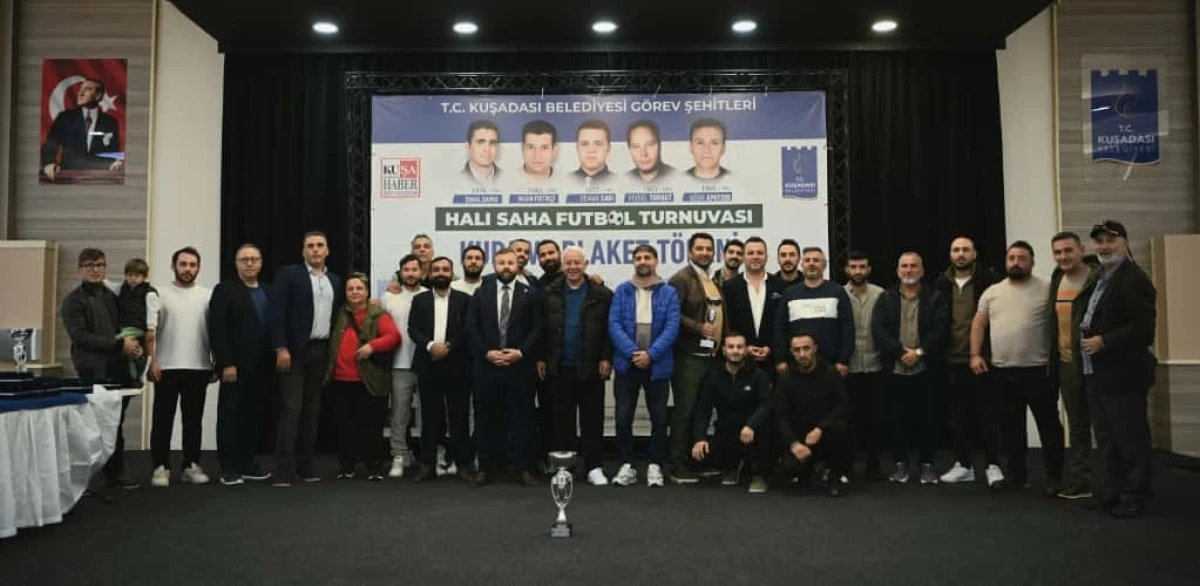 KUŞADASI BELEDİYESİ GÖREV ŞEHİTLERİ FUTBOL TURNUVASI’NDA KUPALAR SAHİPLERİNİ BULDU 
