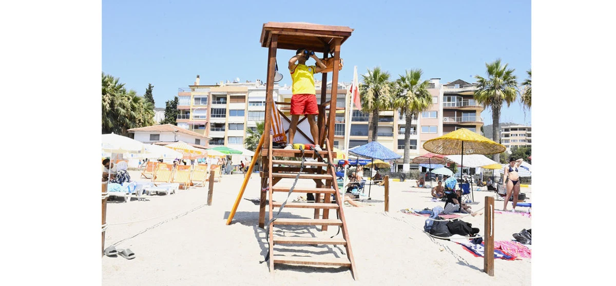 KUŞADASI BELEDİYESİ SAHİLLERDE G&Uuml;VENLİ YAZ İ&Ccedil;İN &Ouml;NLEMLERİNİ S&Uuml;RD&Uuml;R&Uuml;YOR
