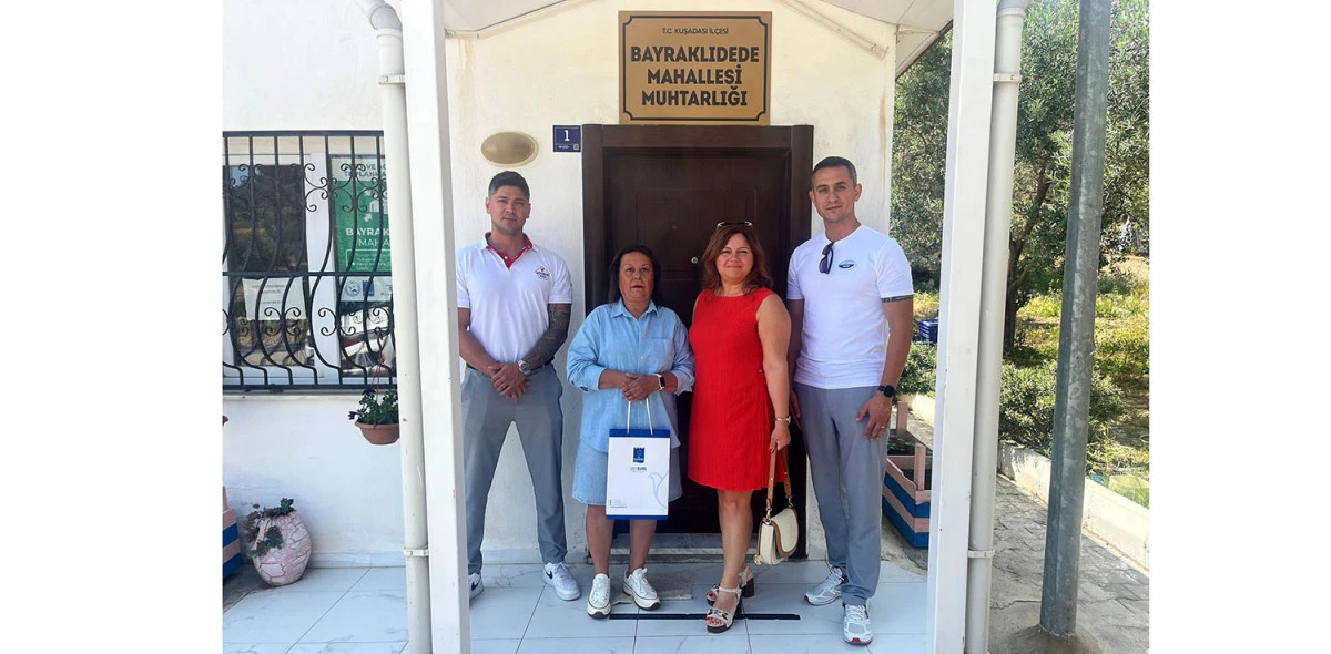KUŞADASI BELEDİYESİ’NDEN MUHTARLARA BAYRAM TEBRİĞİ ZİYARETİ