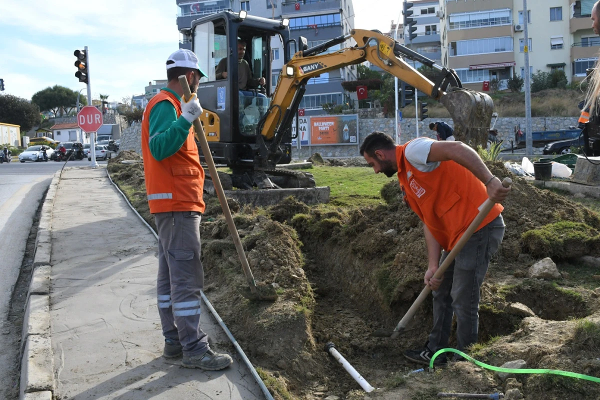 KUŞADASI BELEDİYESİ’NDEN PEYZAJ DÜZENLEMELERİNE SU TASARRUFU PLANLAMASI