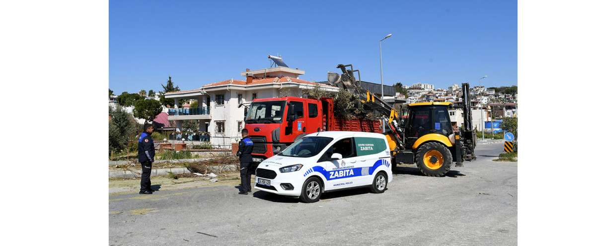 KUŞADASI BELEDİYESİ’NİN ÇEVRE DEDEKTİFLERİ DOĞAYI KİRLETENLERE GÖZ AÇTIRMIYOR