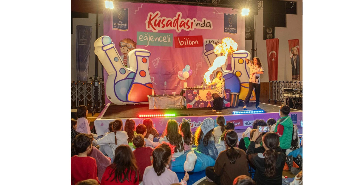 KUŞADASI’NDA ÇOCUKLAR BİLİMİN RENKLİ VE BÜYÜLÜ DÜNYASINI KEŞFETTİ
