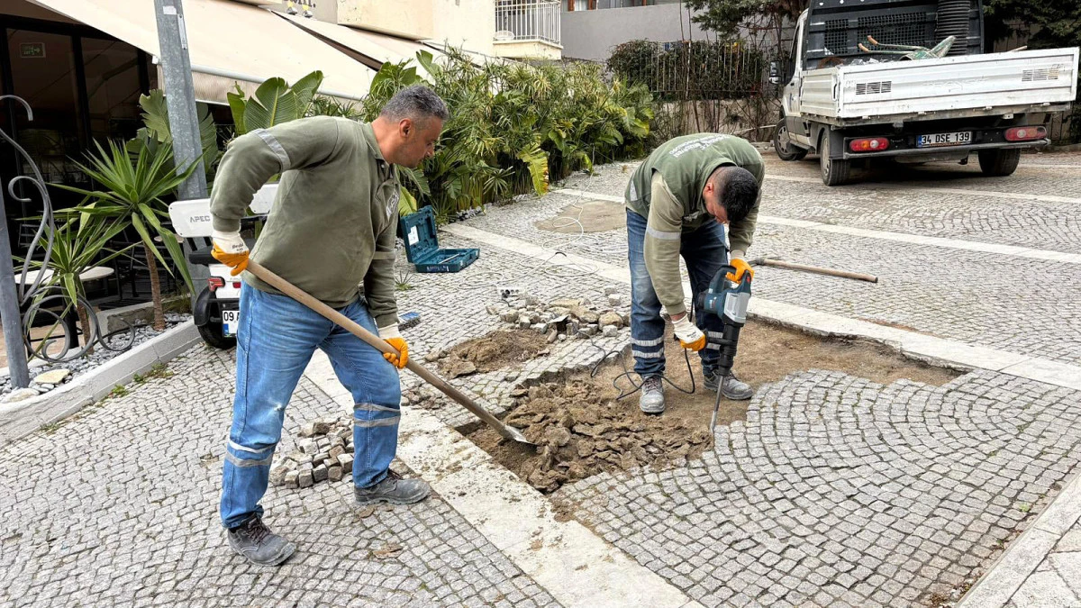 KUŞADASINDA DURMAK YOK BAKIM VE ONARIM &Ccedil;ALIŞMALARINA DEVAM