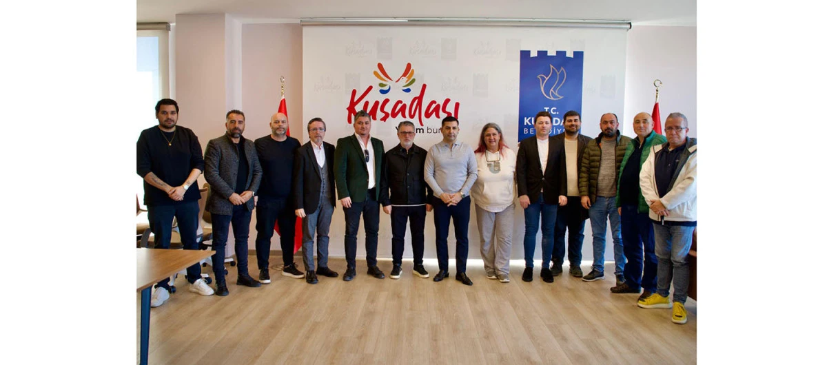 KUŞADASISPOR Y&Ouml;NETİMİNDEN BAŞKAN &Ouml;MER G&Uuml;NEL&rsquo;E ZİYARET