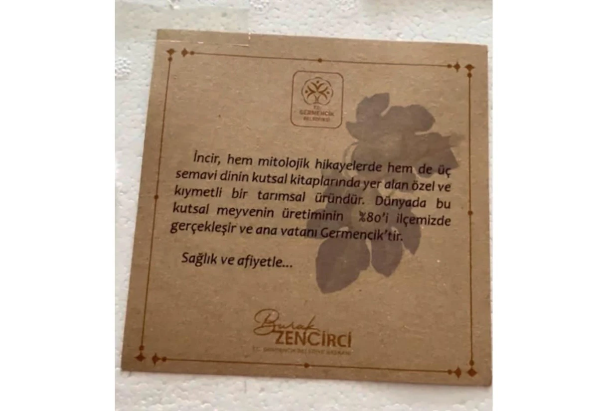 MURAT DALKILI&Ccedil;&rsquo;TAN BAŞKAN ZENCİRCİ&rsquo;YE İNCİR TEŞEKK&Uuml;R&Uuml;:  &ldquo;İNCİR ZAMANI YİNE BİZİ UNUTMADI&rdquo;