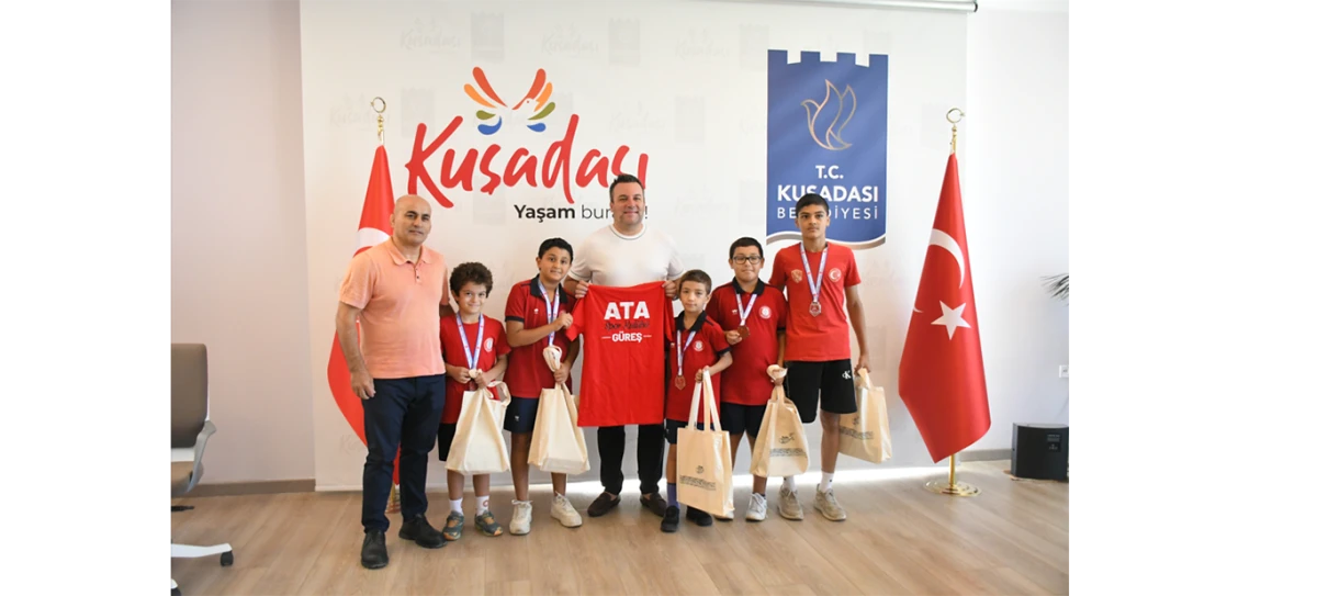 ŞAMPİYON G&Uuml;REŞ&Ccedil;İLERDEN BAŞKAN VEKİLİ TAHSİN DEMİRTAŞ&rsquo;A ZİYARET