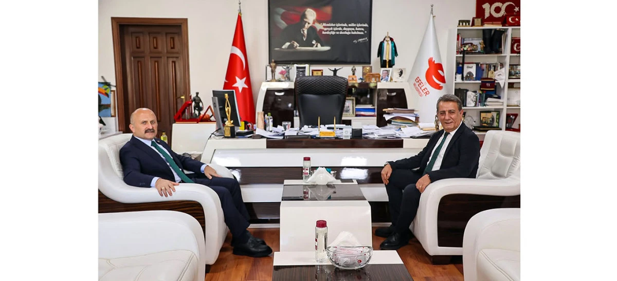 VALİ VAROL'DAN BAŞKAN YETİŞKİN'E NEZAKET ZİYARETİ